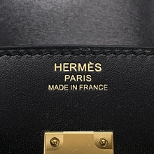 将图像加载到图库查看器中,HERMES Birkin Sellier Black Box Calf Leather Size 25