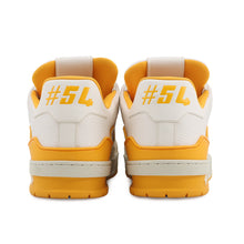将图像加载到图库查看器中,LOUIS VUITTON LV Trainer Line Sneakers Yellow/White/Gray Leather Size 7.5