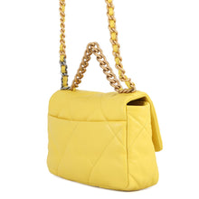 将图像加载到图库查看器中,CHANEL 19 ChainShoulder Bag YellowAS1160 Lambskin