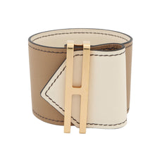 将图像加载到图库查看器中,HERMES Elan Bracelet Size T2 Chai/Nata Swift Leather