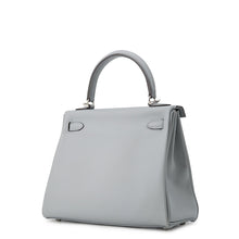 将图像加载到图库查看器中,HERMES Kelly Retourne Green Pantan Swift Leather Size 25