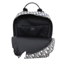 将图像加载到图库查看器中,Dior Oblique SafariBackpack Black/Beige1ESBA175YKY Canvas Leather