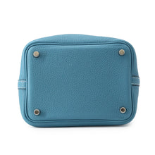 将图像加载到图库查看器中,HERMES Picotin Lock Blue Jean Taurillon Clemence Size PM