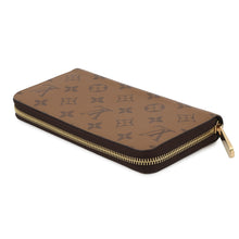 将图像加载到图库查看器中,LOUIS VUITTON Zippy Wallet NoirM82444 Monogram Reverse Canvas