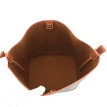 Load image into Gallery viewer, CELINE Triomphe Bucket Bag Tan191132 PVC Calf Leather Size Medium