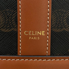 Load image into Gallery viewer, CELINE Triomphe Bucket Bag Tan191132 PVC Calf Leather Size Medium