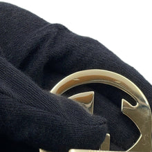 Load image into Gallery viewer, GUCCI Interlocking G ChainShoulder Bag Black510304 Leather