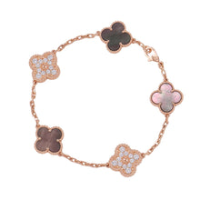 Load image into Gallery viewer, Van Cleef & Arpels Vintage Alhambra Bracelet 5 motifsVCARP2R100 18K Pink Gold