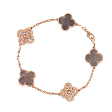 Load image into Gallery viewer, Van Cleef & Arpels Vintage Alhambra Bracelet 5 motifsVCARP2R100 18K Pink Gold