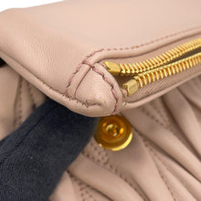 将图像加载到图库查看器中,MIUMIU Matelasse Clutch 2WAY Shoulder Bag Jasmin FlowerRP0357 Leather