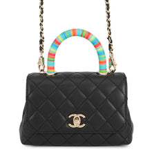Load image into Gallery viewer, CHANEL Coco Handle 2WAYHandbag BlackAS2215 Leather Size XXS