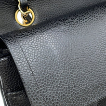 将图像加载到图库查看器中,CHANEL Matelasse ChainShoulder back BlackA01112 Caviar Leather Size 25