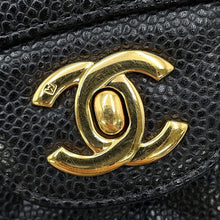 将图像加载到图库查看器中,CHANEL Matelasse ChainShoulder back BlackA01112 Caviar Leather Size 25