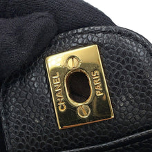 将图像加载到图库查看器中,CHANEL Matelasse ChainShoulder back BlackA01112 Caviar Leather Size 25
