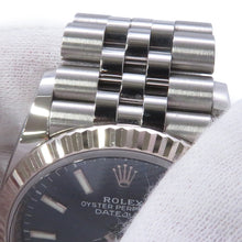 Load image into Gallery viewer, ROLEX Datejust W36mm Stainless Steel K18WG Bright Blue Dial126234