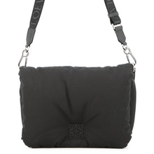 将图像加载到图库查看器中,LOEWE Goya Puffer Messenger Shoulder Bag BlackB896G22X01 Nylon