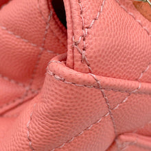 将图像加载到图库查看器中,CHANEL Coco Handle 2WAYHandbag CoralPinkAS2215 Caviar Leather Size XXS