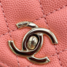 将图像加载到图库查看器中,CHANEL Coco Handle 2WAYHandbag CoralPinkAS2215 Caviar Leather Size XXS