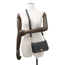 Load image into Gallery viewer, CHANEL Matelasse Classic Chain Wallet BlackA91576 Caviar Leather