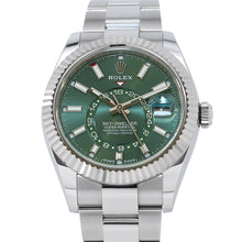 将图像加载到图库查看器中,ROLEX Sky-Dweller W42mm Stainless Steel K18WG Mint Green Dial336934