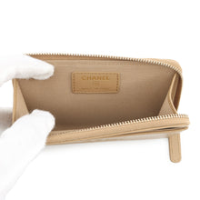 将图像加载到图库查看器中,CHANEL Fragment Card Case BeigeAP4661 Caviar Leather