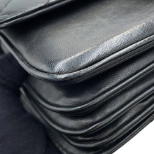 将图像加载到图库查看器中,CHANEL Matelasse Chain Shoulder Bag, 4-pocket accordion style Black Lambskin