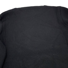 Load image into Gallery viewer, CELINE logo boat neck sweater Size XS Black / Off-whiteRY06J0U62.38OW Wool53% Cashmere47%