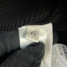 Load image into Gallery viewer, CELINE logo boat neck sweater Size XS Black / Off-whiteRY06J0U62.38OW Wool53% Cashmere47%