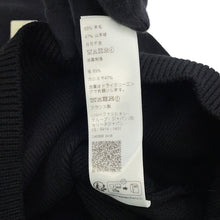 Load image into Gallery viewer, CELINE logo boat neck sweater Size XS Black / Off-whiteRY06J0U62.38OW Wool53% Cashmere47%