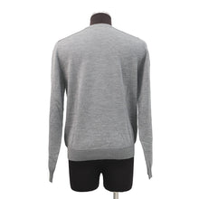 将图像加载到图库查看器中,CELINE Triomphe crew neck sweater Size XS Medium Gray2AH80322U.09GM Wool 100%