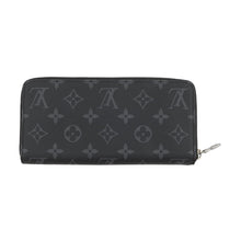 将图像加载到图库查看器中,LOUIS VUITTON Zippy Wallet - Horizontal NoirM11611 Monogram Eclipse