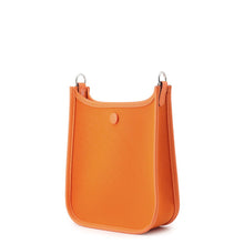 将图像加载到图库查看器中,HERMES Neo Evelyne Feu/Jaune d'or Toile Officier Swift Leather Size 16/TPM