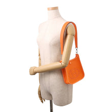 Load image into Gallery viewer, HERMES Neo Evelyne Feu/Jaune d'or Toile Officier Swift Leather Size 16/TPM