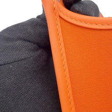 将图像加载到图库查看器中,HERMES Neo Evelyne Feu/Jaune d'or Toile Officier Swift Leather Size 16/TPM