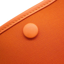 将图像加载到图库查看器中,HERMES Neo Evelyne Feu/Jaune d'or Toile Officier Swift Leather Size 16/TPM