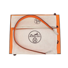 Load image into Gallery viewer, HERMES Neo Evelyne Feu/Jaune d'or Toile Officier Swift Leather Size 16/TPM