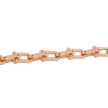 Load image into Gallery viewer, TIFFANY&Co. Hardware Medium Link Bracelet Size Double Extra Large 18K Pink Gold