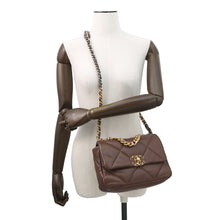 Load image into Gallery viewer, CHANEL 19 ChainShoulder Bag BrownAS1160 Lambskin