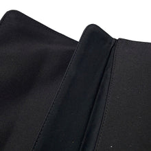 Load image into Gallery viewer, CHANEL Ribbon Motif Clutch Black Satin Rhinestone