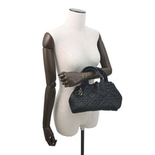 Load image into Gallery viewer, Dior TouJules Macrocannage Handbag BlackM2822OSNW_M900 Calf Leather Size Small