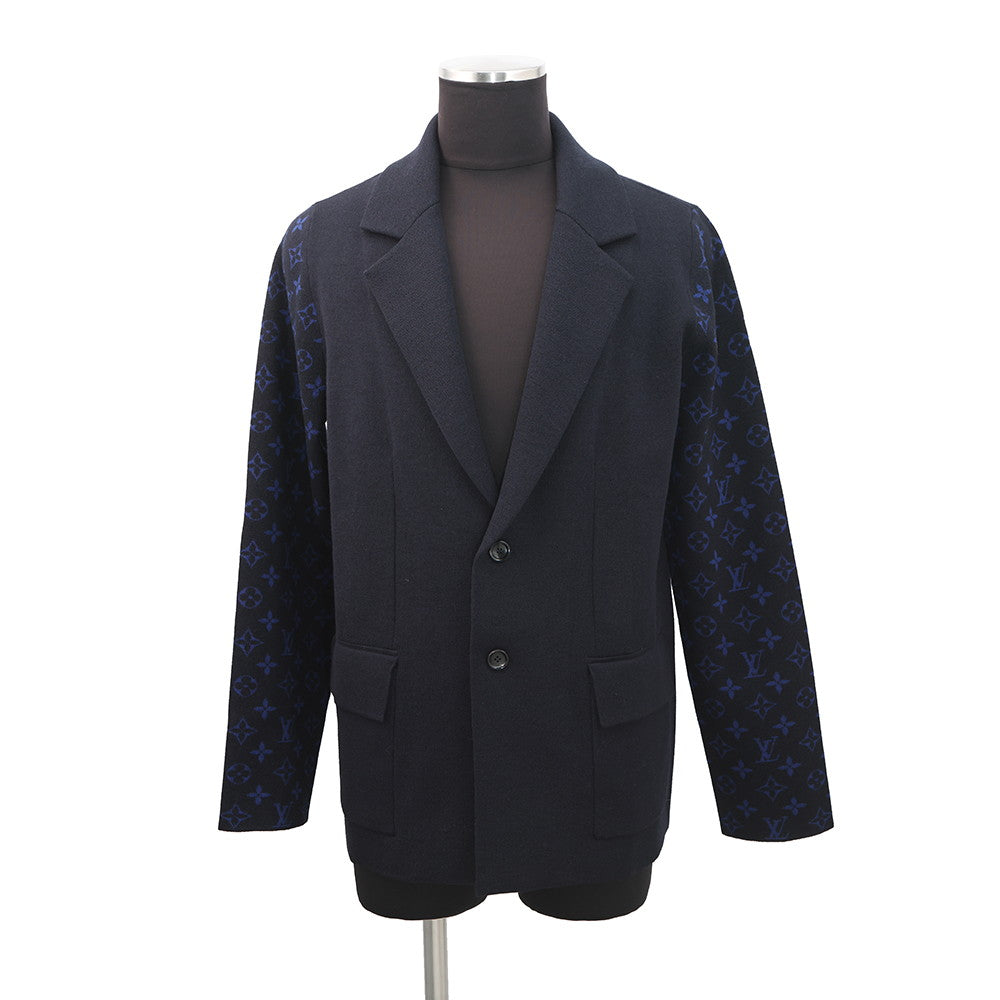 LOUIS VUITTON Monogram Jacket Size S Navy1ABJ5Y Wool100%– GALLERY