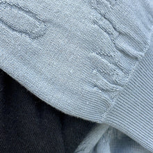 Load image into Gallery viewer, Berluti Diagonal Scritto Sweater Size L TitaniumBlueR27KRL228 Silk55% Cotton45%