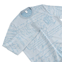 Load image into Gallery viewer, Berluti Scritto crew neck sweater Size L Pearl blueR26KRL198-001 Wool 99% Nylon1%
