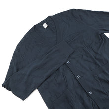 Load image into Gallery viewer, Berluti Scritto Jacquard Cardigan Size M Cold Night BlueR27KCL81 Silk55% Cotton45%