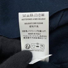 Load image into Gallery viewer, Berluti Scritto Jacquard Cardigan Size M Cold Night BlueR27KCL81 Silk55% Cotton45%