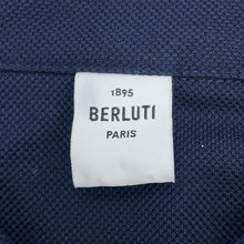 Load image into Gallery viewer, Berluti Pique Shirt Scritto Pocket Size M Cold Night BlueR26JSL16 Cotton100%