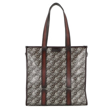 Load image into Gallery viewer, Berluti Cabas de Voyage Toile Malbeuf Foldable Tote Bag Brown PVC Leather