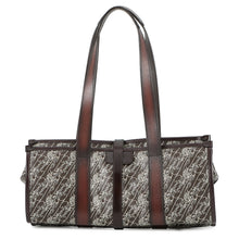 Load image into Gallery viewer, Berluti Cabas de Voyage Toile Malbeuf Foldable Tote Bag Brown PVC Leather