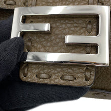 Load image into Gallery viewer, FENDI Selleria Baguette 2-Way Chain Shoulder Bag Khaki8BS017 Leather Size Mini