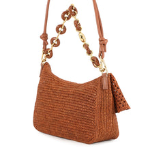 Load image into Gallery viewer, LOEWE Ora Bag 2WAY Shoulder Bag Honey GoldAP22P22X02 Raffia Leather Size Medium